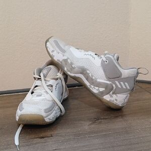Adidas Mens D.O.N Issue #3 White/Grey Mid top Basketball Shoes Size 8